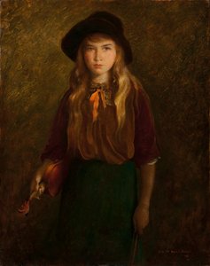 年轻的小提琴手 作者 乔治·德·森林刷或布鲁斯