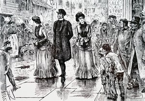 An inspection of the lower orders. By George du Maurier (1834-1896) a Franco-British cartoonist and author 作者 乔治·杜莫里耶