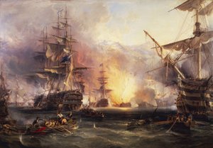阿尔及尔炮击，1816 年 8 月 27 日 作者 乔治·钱伯斯