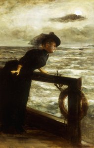海边的黑衣女郎 作者 乔治·范登博斯
