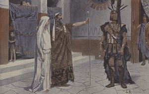Briseis(彩色平版印刷) 作者 乔治（后）罗什格罗斯（Rochegrosse）