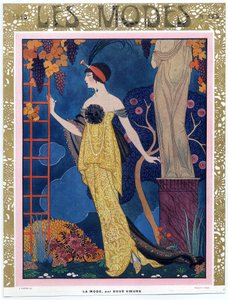 Les Modes》封面；1913 年；1913 年出版。1913 年（彩色雕刻） 作者 乔治理发师