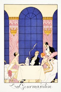 暴食，来自“Falbalas et Fanfreluches, Almanac des Modes Presentes, Pastes et Futures”