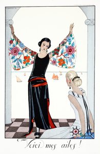 这是我的翅膀，摘自《Falbalas  Fanfreluches, Almanach des Modes Présentes, Passées et Futures》。 作者 乔治理发师