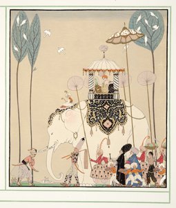 《喜剧人物》中的《La Belle Missous》，酒吧。 1922 年（模板印刷） 作者 乔治理发师