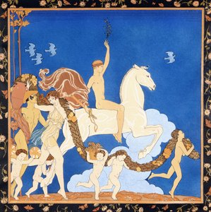 白马，c.1917-1920（模板） 作者 乔治理发师