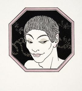 Le Tombeau des Naiades》，插图，选自《比莉蒂丝的歌声》，皮埃尔-路易著，1922 年出版（模板印刷）。1922 年（模板印刷） 作者 乔治理发师