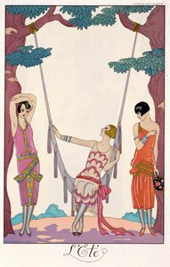 夏天，摘自《Gazette du Bon Ton》 作者 乔治理发师