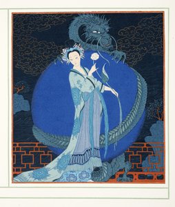 中国的图兰朵公主，出自《喜剧人物》，酒吧。 1922 年（模板印刷） 作者 乔治理发师