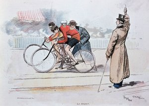 自行车比赛：起点 - G. Scott 作画