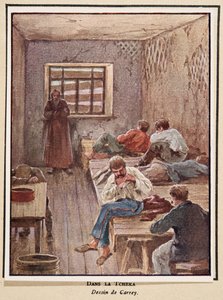 在契卡；摘自《苏维埃史》，1922 年出版（彩色平版印刷）。1922 年（彩色石印） 作者 乔治·凯瑞