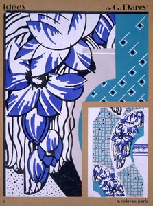 壁纸设计，来自Idees，由A. Calavas出版，巴黎，1925年 作者 乔治·达西