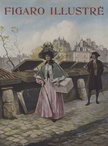 犹豫。封面的光辉费加罗，1897年10月 作者 Georges Jules Auguste Cain