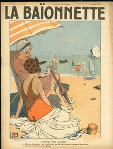 La Baionnette》封面，彩色讽刺画 作者 乔治·莱昂内克