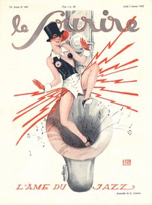 Le Sourire》封面，1929 年 1 月（彩色石印版）