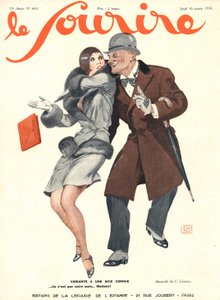 《Le Sourire》封面，1930 年 1 月（彩色平版印刷）