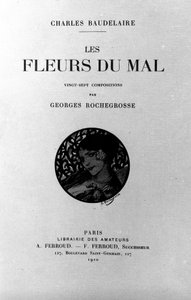 Frontispice of “The Flowers of Evil” by Charles Baudelaire (1821-1867) illustrated by Georges Antoine Rochegrosse (1859-1938) 1910 作者 乔治·玛丽·罗什格罗塞（Georges Marie Rochegrosse）