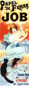 1894 年乔布香烟纸的广告海报（海报） 作者 乔治·穆尼耶