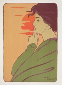 沉默的时刻，1897年，来自&39;L&39;Estampe Moderne&39;，于1897年至1899年在巴黎出版 作者 乔治·穆尼耶