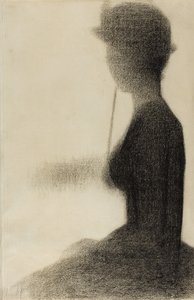 坐着的女人用阳伞 作者 乔治·皮埃尔·苏拉特
