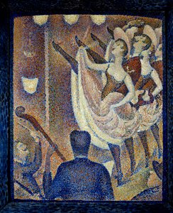 研究 chahut Danceuses de chahut，舞蹈丑闻，与法国康康舞同时出现的舞蹈形式，大约在 1830 年在蒙帕纳斯。 Georges Seurat (1859-1891) 的画作，1889 年布法罗。 奥尔布赖特诺克斯美术馆 - 为 Le Chahut 学习。 达 作者 乔治·皮埃尔·苏拉特
