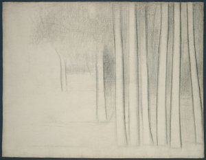 树干（La Grande Jatte 研究） 作者 乔治·皮埃尔·苏拉特