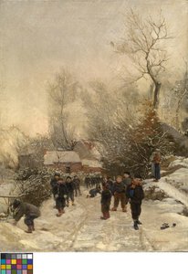 雪中儿童村 作者 乔治·赖因海默