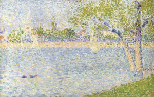 塞纳河从格兰特·贾特（Grande Jatte）看。 1888年 作者 乔治·苏拉特