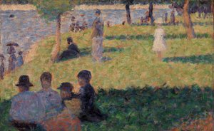 人物群像（"Un dimanche Ã la Grande Jatte "研究）" 作者 乔治·苏拉特