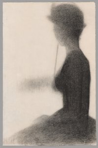 撑伞的坐着的女人（为《大驿站》所作的研究） 作者 乔治·苏拉特