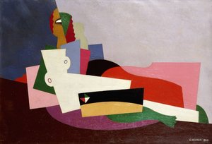 裸体躺着，1923年