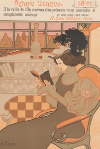新年祝福1897年Octave Uzanne，1896年 作者 乔治·德菲尔