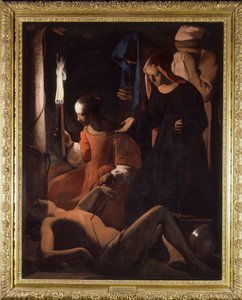圣塞巴斯蒂安正在接受圣艾琳的治疗。 （St. Sebastian Tendered by St. Irene） Georges De La Tour 绘画（1593-1652） 作者 乔治·德拉图尔