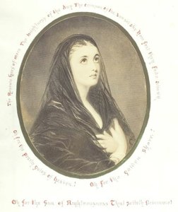 无题[戴面纱的虔诚女人]，1868年。  