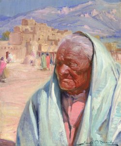 安东尼奥-孔查，《陶斯的老人》，1924年。 作者 杰拉尔德·卡西迪
