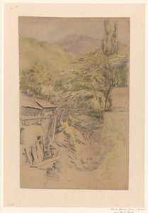 有水磨的山景 作者 杰拉德·比尔德斯