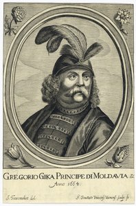 Grigore I Ghica (Ghika)（1628-1675 年），瓦拉几亚王子 par Bouttats，杰拉德（约 1630 年-1668 年以后）。铜版画，约 1664 年，私人收藏 作者 杰拉德·布塔兹（Gerard Bouttats）