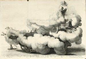 水与空气的胜利之争马背上的欢乐盛宴 - 战车 (1667) 作者 杰拉德·布塔兹（Gerard Bouttats）
