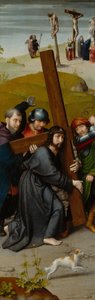 Christ Carrying the Cross, with the Crucifixion, c.1510 (oil on oak panel)   1426491   zh       chinese Successfully Translated  Original: View of Kosice Translat: View of Kosice 1416596 zh chinese Successfully Translated Original: MODEL Translat: MODEL 14 作者 杰拉德·大卫