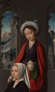 约 1502-08 年《基督洗礼》外板细部（板上油画） 作者 杰拉德·大卫