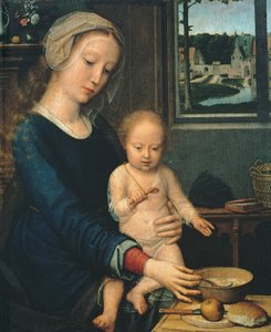 麦当娜和儿童牛奶汤，1510-1515年