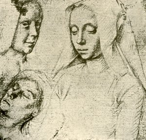 15908年代末至16世纪初的三个女元首。 作者 杰拉德·大卫