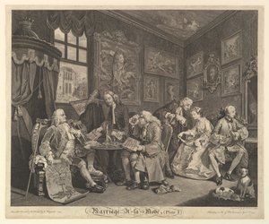 1745年4月1日，第一版婚姻A-la-Mode。