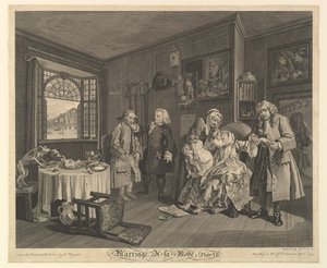 1745年4月1日，婚姻A-la-Mode，第六板。 作者 杰拉德·简·巴蒂斯特·斯科汀