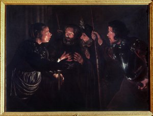 圣彼得被拒绝。杰拉德-塞格斯（1591-1651 年）绘制。布面油画