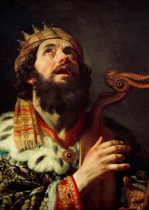 荷兰语: Harpspelende koning David 大卫王弹奏竖琴