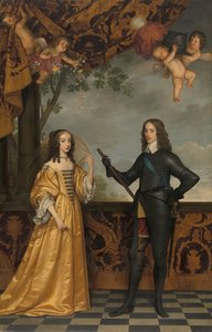奥兰治亲王威廉二世（1626-1650 年）及其妻子玛丽-斯图亚特（1631-1660 年）的肖像