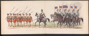 莱顿学生化妆舞会，1870 年（图版 18）
1870 年 6 月 7 日莱顿学生联谊会成员为庆祝莱顿大学建校 295 周年而举行的化装游行，代表 1870 年对莱顿的访问。 作者 杰拉杜斯·约翰内斯·博斯