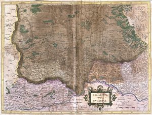 Bayern, Germany (engraving 作者 杰拉杜斯·墨卡托