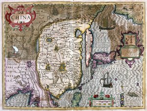中国（雕刻 作者 杰拉杜斯·墨卡托